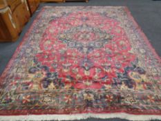 A Persian carpet of Heriz design,