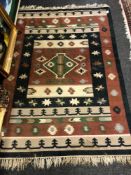 A flatweave kilim 134cm x 190cm