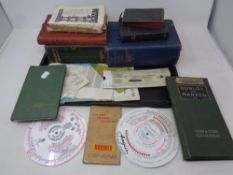 A tray containing 20th century books to include machinery hand book, universal home guide,