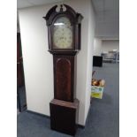 A 19th century J and W Blaylock of Longtown mahogany longcase clock with painted dial,