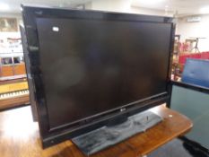 An LG 42" LCD TV with remote