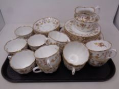 A 19th century S Michael bone china tea service