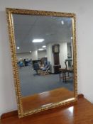 A 20th century gilt framed bevel edged mirror