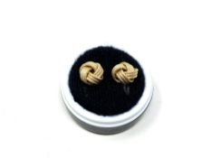 A pair of 18ct gold knot earrings CONDITION REPORT: 2.