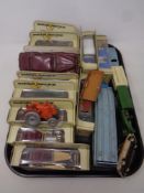A tray of twelve Matchbox Models of Yesteryear die cast cars, boxed,