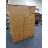 A mid 20th century Schreiber furniture combination wardrobe