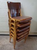 A set of six mid 20th century Tecta Furniture Limited of Great Yarmouth, England,