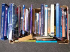 A box of a quantity of books relating to maritime to include Royal Navy,