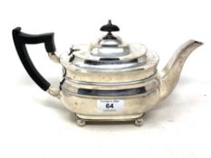 A silver teapot, Elkington & Co, Sheffield 1944. CONDITION REPORT: 758g.