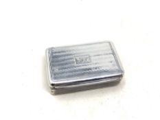 An early 19th century silver pill box, Edward Smith, Birmingham, date letter rubbed, width 5.2cm.