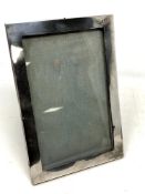 A silver photo frame,