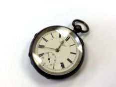 A silver fusee pocket watch by J G Graves,