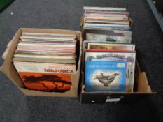 Two boxes of vinyl lps and box sets include musicals,