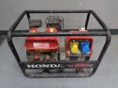 A Honda EC2000 generator