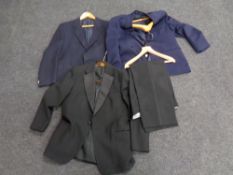 A two piece gent's Hobson formal suit together with two further gent's jackets