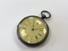 A silver chronograph by W Reeley & Sons,