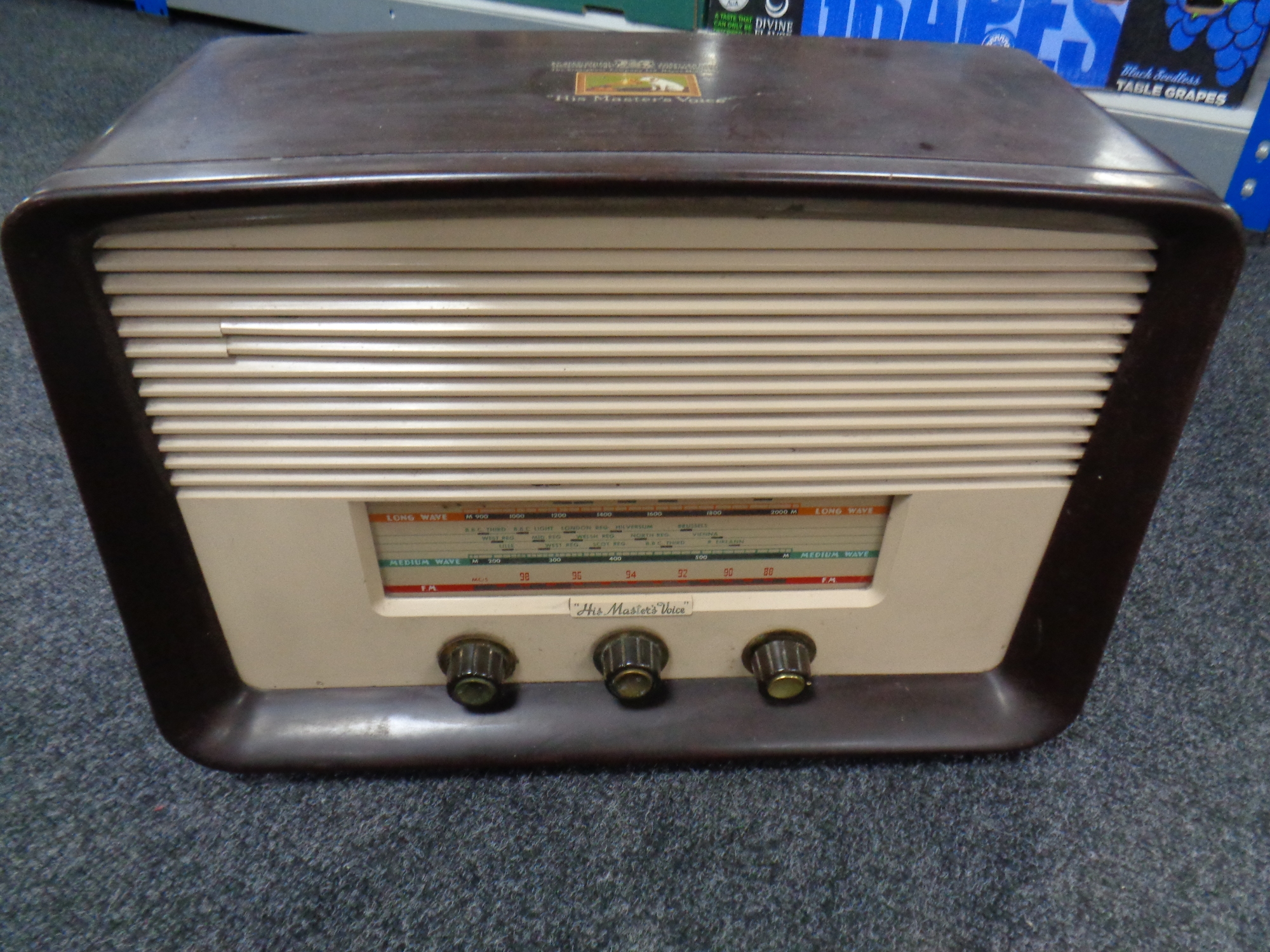 An HMV radio