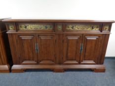 A good quality Barker and Stonehouse American style four door sideboard fitted with five drawers