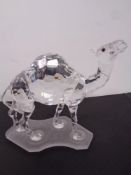 A Swarovski crystal camel