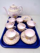 A tray of Tuscan tea china