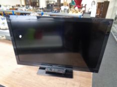 A Panasonic Vierra 37 inch LCD TV with remote