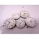 A small quantity of pocket watch movements.