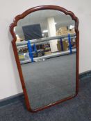 A 19th century mahogany framed wall mirror