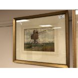 J W Smith (19th/20th Century) : The Weather-Beaten Windmill, watercolour, signed, dated 1927,