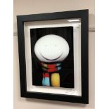 Doug Hyde (Born 1972) : Scarf face, glass edition, artist's proof, numbered 192/195, 49.5 cm x 62.