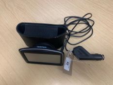 A TomTom Live SatNav, with carry case, with charger.