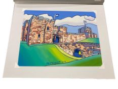 John Coatsworth : Carlisle Castle, watercolour, 40 cm x 30 cm,