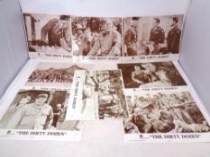 A set of 8 MGM Dirty Dozen cinema lobby cards (laminated)