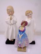 Three Royal Doulton figures,