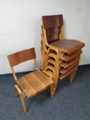 A set of six mid 20th century Tecta Furniture Limited of Great Yarmouth, England,