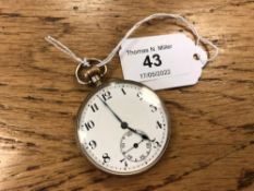 A 9ct gold open faced pocket watch CONDITION REPORT: 65.2g.