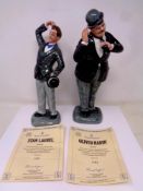 Two Royal Doulton limited edition figures Stan Laurel and Oliver Hardy.