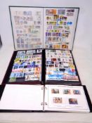 Three albums of Royal commemorative stamps and stamps of the world