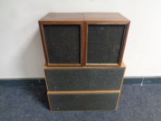 A pair of 20th century Bang & Olufsen Beovox 1000 speakers together with a further pair of National