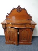 A Victorian mahogany double door chiffoniere