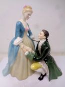 A Royal Doulton figure The Suitor HN2132