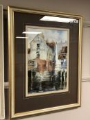Tom Finch : The Fish Quay at Sisterson's, Burton House, watercolour, signed, dated '72,