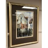 Tom Finch : The Fish Quay at Sisterson's, Burton House, watercolour, signed, dated '72,