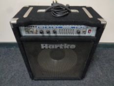 A Hartke A100 amplifier with lead