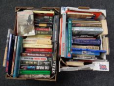Two boxes of books - war,