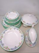 31 pieces of Royal Worcester English Garden bone china dinnerware