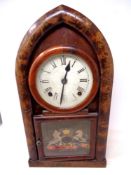 A 19th century American 8-day mantel clock