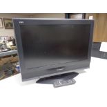 A Panasonic VRA 26" LCD TV with remote