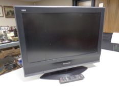 A Panasonic VRA 26" LCD TV with remote