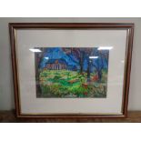 Bernie Wisniewski, Paxton House, pastel, inscribed verso,