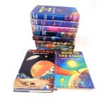 A full set of W E Johns space books with dust jackets